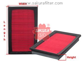 SAKURA - Фильтр воздушный SUZUKI SX4 1.6 2009 - ; NISSAN TEANA 2.5 2008 - 2013; NISSAN X-TRAIL 2.0 2001 - 201