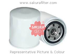 SAKURA - Фильтр масляный TOYOTA STARLET (P80) 1,5D 1N NP80 1989-1996 TOYOTA SPRINTER (E10) 2,0D 2C CE100,104,