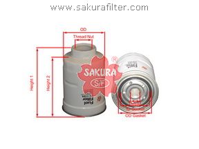 SAKURA - Фильтр топливный TOYOTA LAND CRUISER PRADO 3.0 2009 - ; MITSUBISHI PAJERO SPORT 2.5 2008 - ; TOYOTA