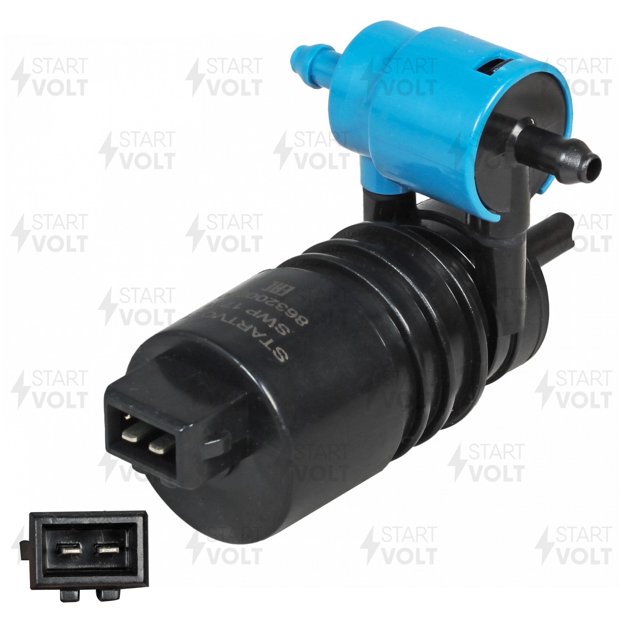 STARTVOLT - Насос омывателя для а/м SsangYong Kyron (05-)/Actyon (05-) (с задн. омыв.) (SWP 1701)