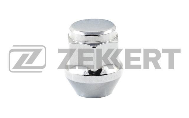 ZEKKERT - Гайка колесная, конус, M12 x 1,5, L=29, ключ 21, Хром