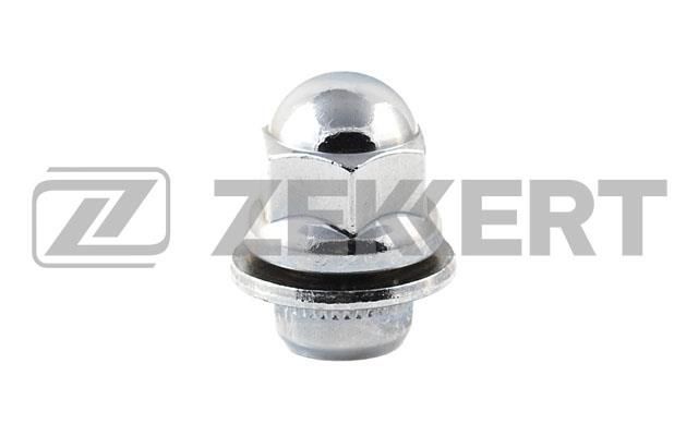 ZEKKERT - Гайка колесная, с шайбой , 12mm*1.50, L=37, ключ 21, Хром