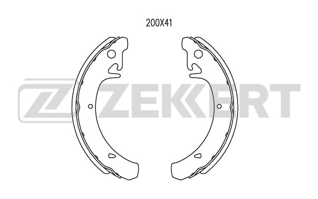 ZEKKERT - Колодки торм. бараб. задн. Lada 110 (2110) 95-, 112 (2112) 95-, Kalina (1117,1118,1119,2192) 04-, Priora (2170_,2171) 07-