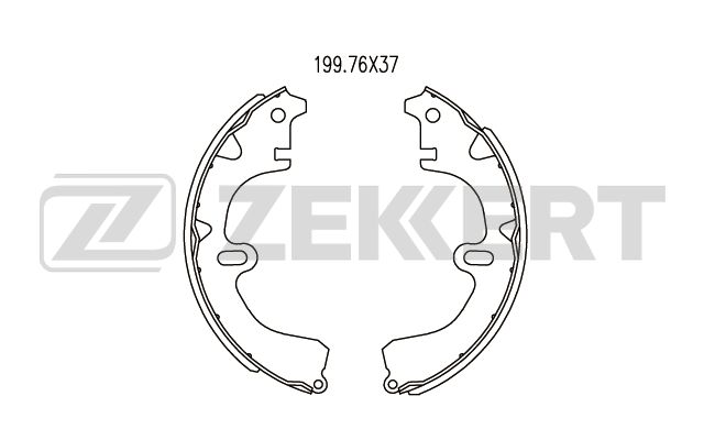 ZEKKERT - Колодки торм. бараб. задн. Toyota Camry (V10,V20) 82-, Carina (T150,T170) 83-, Carina E (T190) 92-, Corolla (E90,E110) 87-